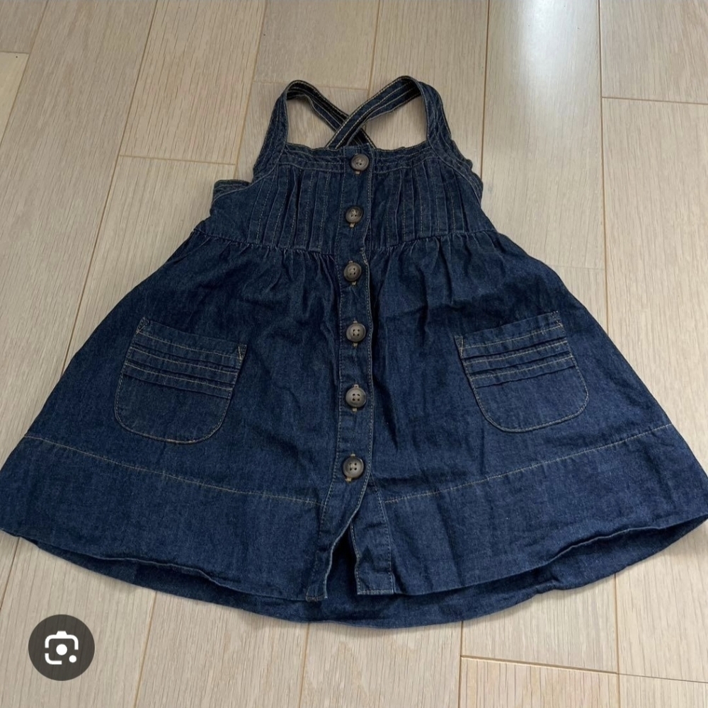 GAP Dark Blue Denim Button-Front Shorts